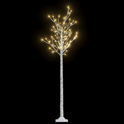 vidaXL Коледно дърво 180 LED 1,8 м топло бяло върба за закрито/открито