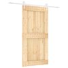 vidaXL Преплъзваща се врата Естествено и бяло 100 x 210 cm