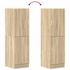 vidaXL Кухненски шкаф, дъб сонома, 38x41,5x131,5 см, инженерно дърво