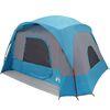 vidaXL Семейна палатка кабина, 6-местна, синя, водоустойчива