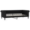 vidaXL Кушетка, черна, 90x190 см, изкуствена кожа