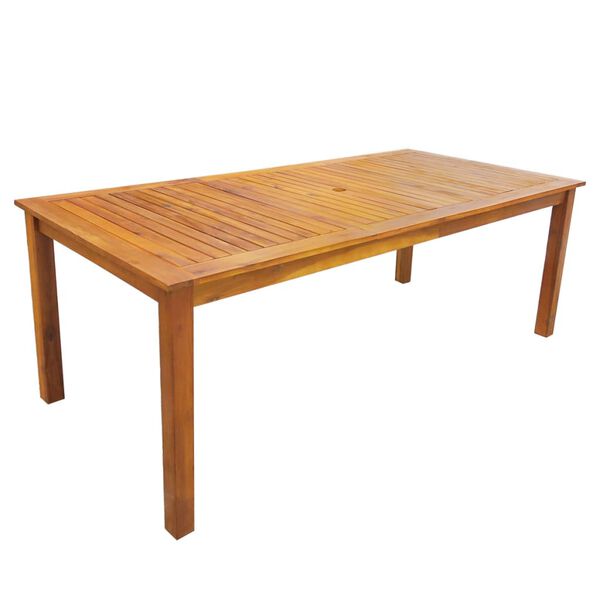 vidaXL Градински трапезен комплект от 7 части, акация масив