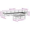 vidaXL Комплект дивани за открито 8 pcs Естествен