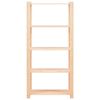 vidaXL 5-етажни стелажи, 10 бр, 80x38x170 см, бор масив, 250 кг