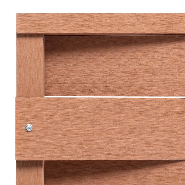 vidaXL Ограден панел, WPC, 170x180 см, кафяв