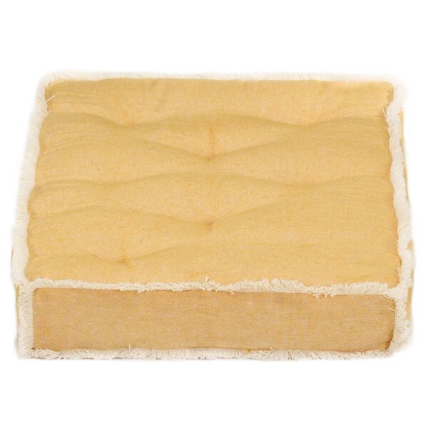 vidaXL Възглавница за палетен диван, жълта, 73x40x7 см