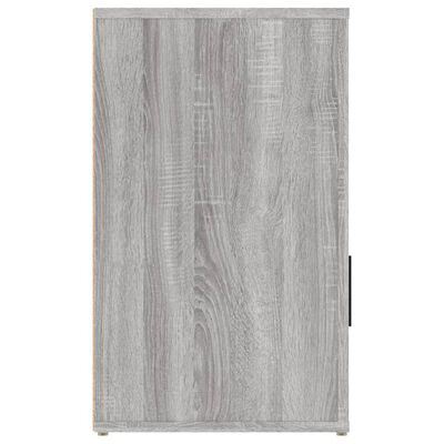 vidaXL Нощно шкафче, сив сонома, 50x36x60 см, инженерно дърво