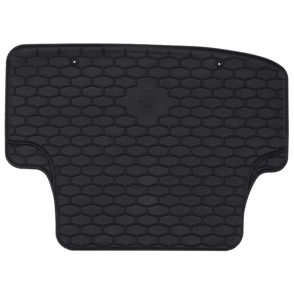 vidaXL Автомобилен килим 4 pcs Черно Каучук