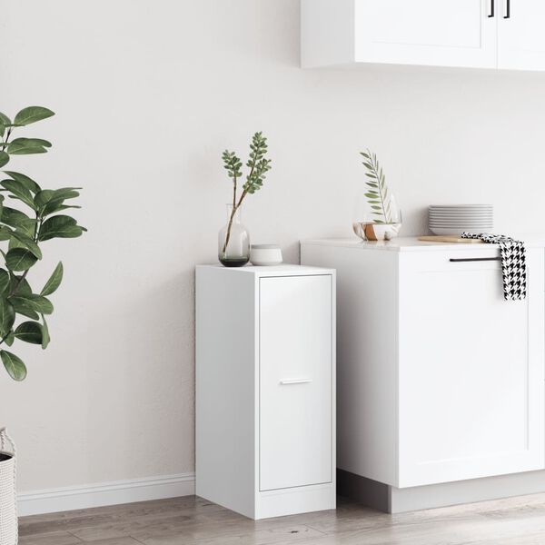 vidaXL Аптекарски шкаф, бял, 30x41x77,5 см, инженерно дърво