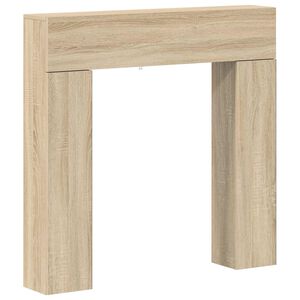 vidaXL Рамка за камина Дъб сонома 102 x 18 x 100,5 см