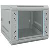 vidaXL Мрежов кабинет със съхранение Сив 53 x 60 x 45 см Стомана