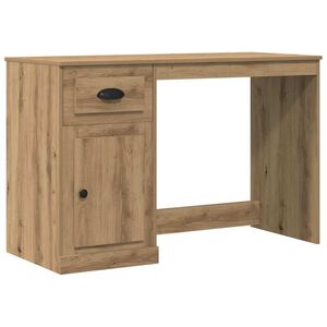 vidaXL Бюро Дъб 50 x 115 x 75 см Инженерна дървесина