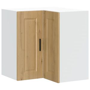 vidaXL Кухненски стенен ъглов шкаф Porto, дъб артизан, инженерно дърво