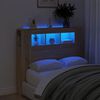 vidaXL LED горна табла, дъб сонома, 120x18,5x103,5 см, инженерно дърво