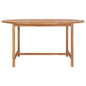 vidaXL Градинска маса, 150x76 cм, тиково дърво масив