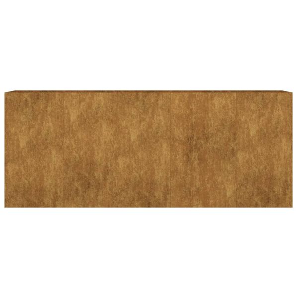 vidaXL Градинска повдигната леха 200x40x80 см кортенова стомана