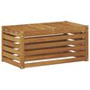vidaXL Външна табуретка Естествен 79 x 43 x 37 см
