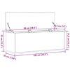 vidaXL Кутия за съхранение Черния дъб 102 x 35 x 35 cm Инженерно дърво