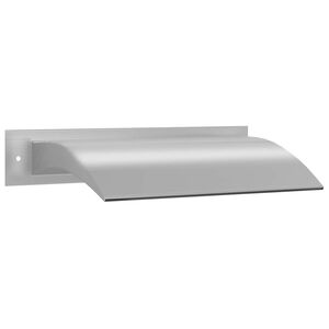 vidaXL Фонтан за басейн, сребрист, 45x26x13 см, неръждаема стомана