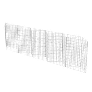 vidaXL Габионна кошница, поцинкована стомана, 300x30x100 см