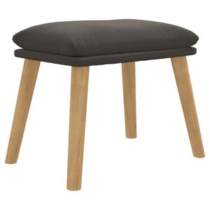 vidaXL Табуретка, тъмносива, 45x29,5x35 см, кадифе