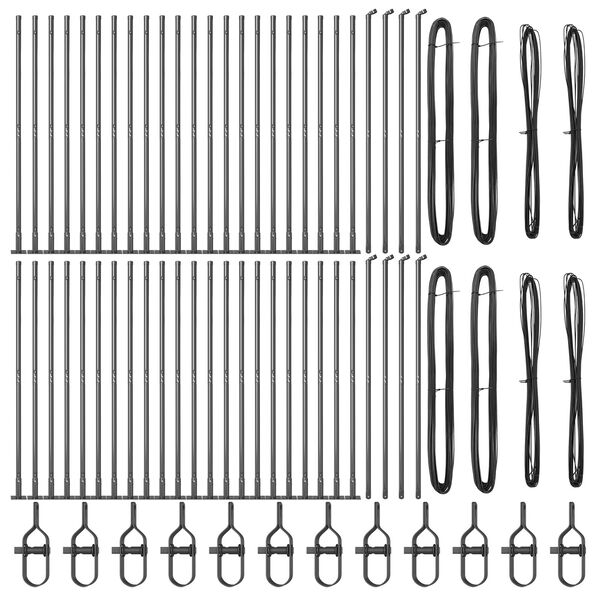 vidaXL Стълб за ограда. 52 pcs Сив 3,2 x 3,2 x 83,5 см