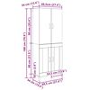vidaXL Висок шкаф Дъб 69,5 x 34 x 180 см Инженерно дърво