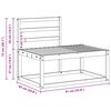 vidaXL Комплект дивани за открито 2 pcs Естествен 182,5 x 63 x 73 см