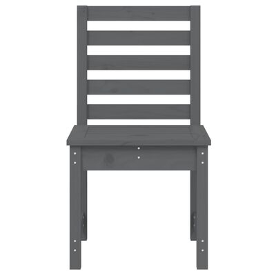 vidaXL Градински столове 2 бр сиви 50x48x91,5 см бор масив