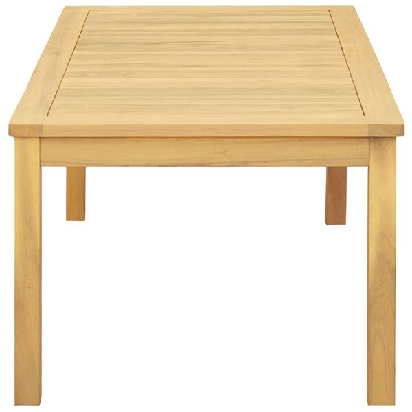 vidaXL Градинска кафе маса, 110x60x45 см, акация масив