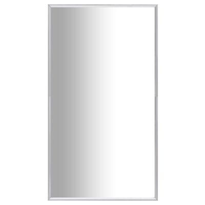 vidaXL Огледало, сребристо, 80x60 см
