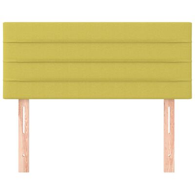 vidaXL Горна табла за легло, зелена, 80x5x78/88 см, плат