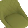 vidaXL Въртящи се трапезни столове, 4 бр, светлозелени, кадифе