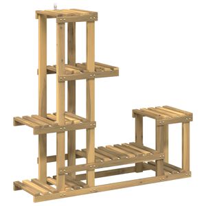vidaXL Стойка за растения Бяло 93,5 x 25 x 91,5 см