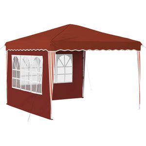 vidaXL Поп-ъп парти палатка Теракота 288 x 288 x 245 см