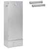 vidaXL Пушилня 3 pcs 44,5 x 29 x 110 cm Поцинкована стомана Сребристо