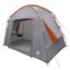 vidaXL Кабинна палатка Сив и оранжев 210 x 210 x 138 см Полиестер
