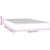 vidaXL Матрак за легло с покет пружини черен 120x220x20 см кадифе