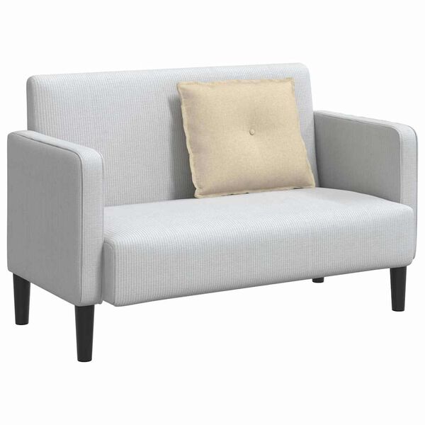 vidaXL Възглавница за гръб Крем 60 x 19 x 50 см текстил