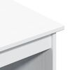 vidaXL Бюро Бяло 112 x 50 x 75 см Солиден бор