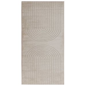vidaXL Килим за вътрешно помещение GALATI Бежово 150 x 80 cm Полиестер