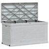 vidaXL Градинска кутия за съхранение, 420 л, светлосива