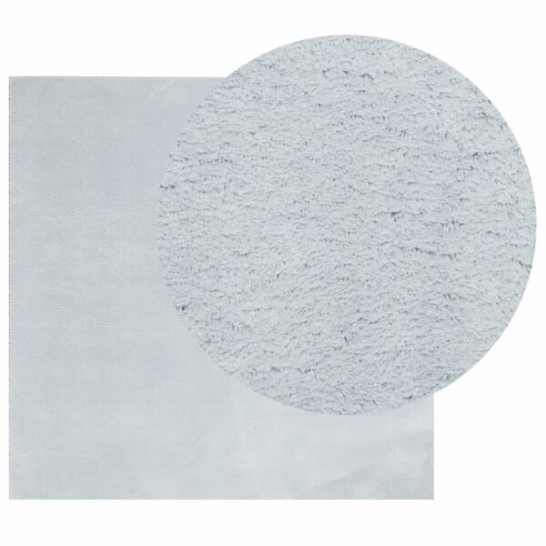 vidaXL Килим HUARTE с къс косъм, мек и миещ се, син, 240x240 см