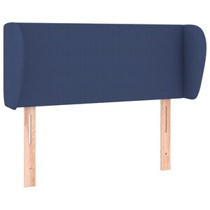 vidaXL Горна табла за легло с уши, синя, 83x23x78/88 см, плат