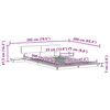 vidaXL Рамка за легло Кафяво 120 x 200 cm Дърво