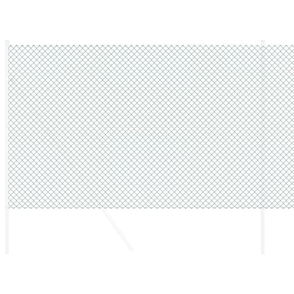 vidaXL Оградa от мрежа Зелен 10 x 1,5 m Стомана