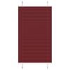 vidaXL Плисирана щора, бордо червена, 75x100 см, ширина на плата 74,4 см, полиестер