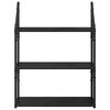 vidaXL Стенен рафт с рафт Черния дъб 60 x 21 x 78,5 cm Инженерно дърво