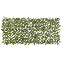 Nature Градинска решетка с лаврова палма, 90x180 см, зелени листа
