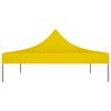 315374 vidaXL Party Tent Roof 4,5x3 m Yellow 270 g/m²